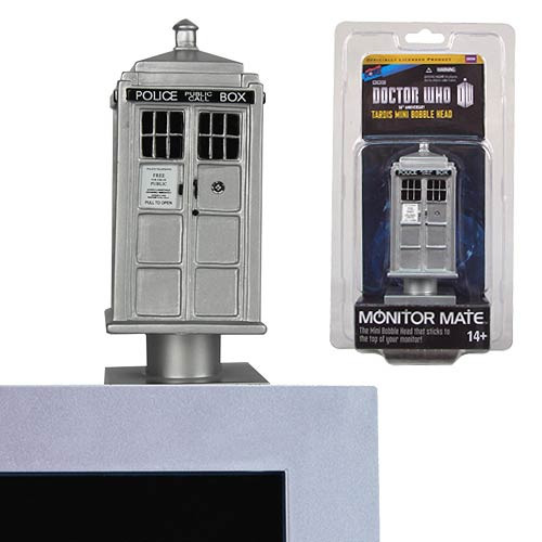 Doctor Who 50th Anniversary TARDIS Monitor Mate Bobble Head