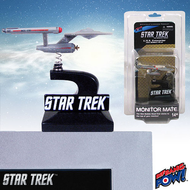 Star Trek: The Original Series Enterprise Monitor Mate Bobble Ship