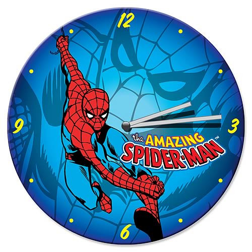 Spider-Man Wood Wall Clock