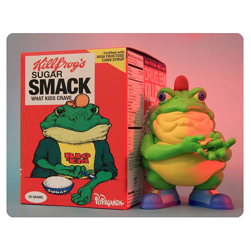 Drug Em Killfrog The Sugar Smack Bullfrog Cereal Killer Series Vinyl Figure