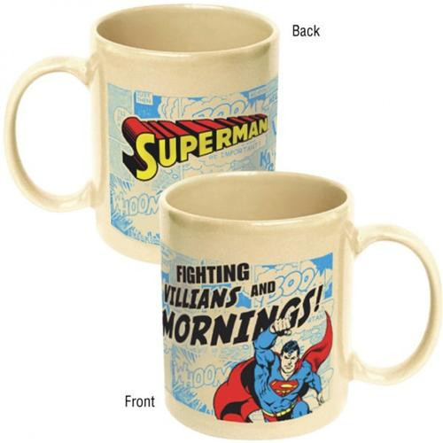 DC Comics Superman Mornings Ceramic Mug