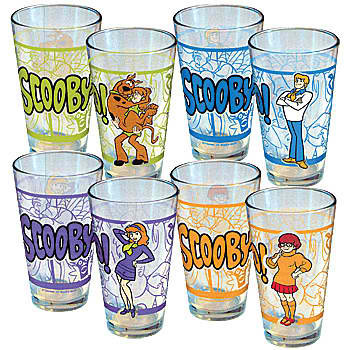 Scooby Doo Villains Collage Pint Glasses 4-Pack