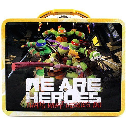 TMNT We Are Heroes Large Embossed Tin Lunch Box