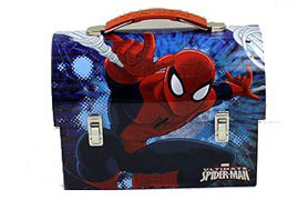 Spider-Man Web Large Workman Carry All Tin Lunch Box