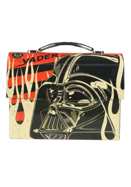 Star Wars Darth Vader Helmet Large Workman Carry All Tin Lunch Box