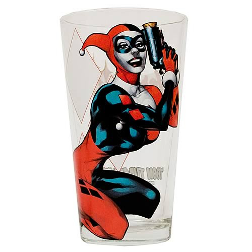 Harley Quinn Glass Toon Tumbler
