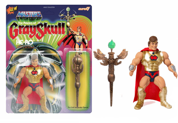 Masters of the Universe Vintage He-Ro 5 1/2-Inch Action Figure