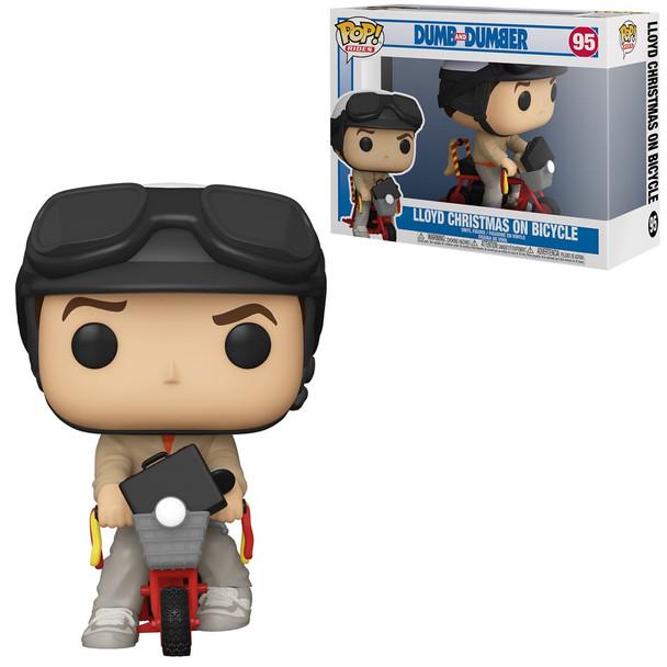 Funko Dumb and Dumber Lloyd Christmas with Bicycle Pop! Vinyl Figure