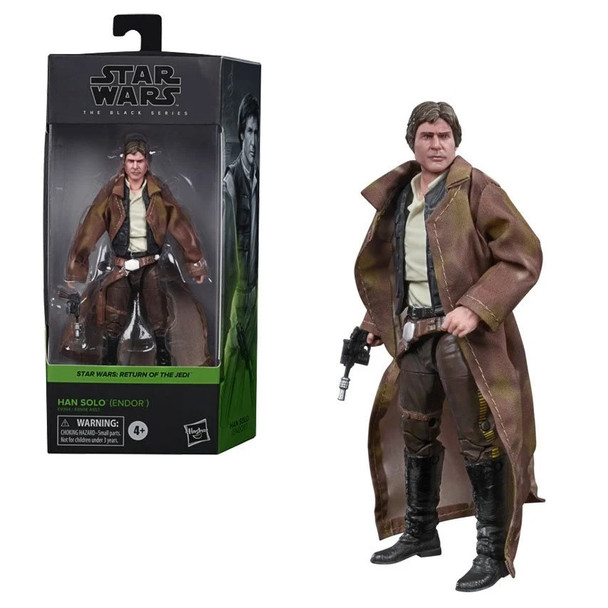Star Wars The Black Series Han Solo (Endor Trenchcoat) 6-Inch Action Figure