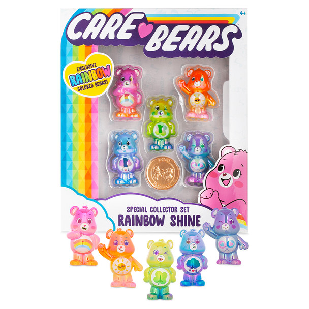 Care Bears Special Collector Set Rainbow Shine 2-Inch Mini Figure 5-Pack