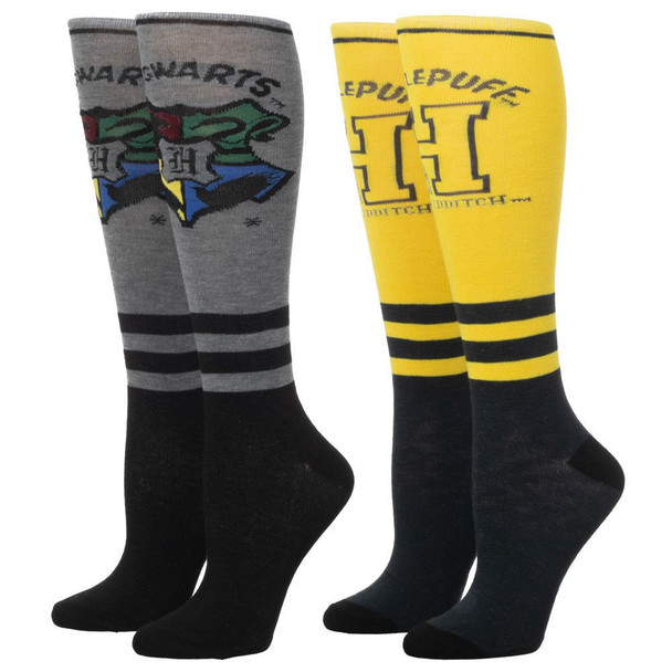 Harry Potter Hufflepuff 2 Pair Knee High Socks
