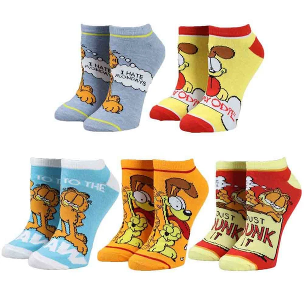 Garfield 5 Pair Ankle Socks