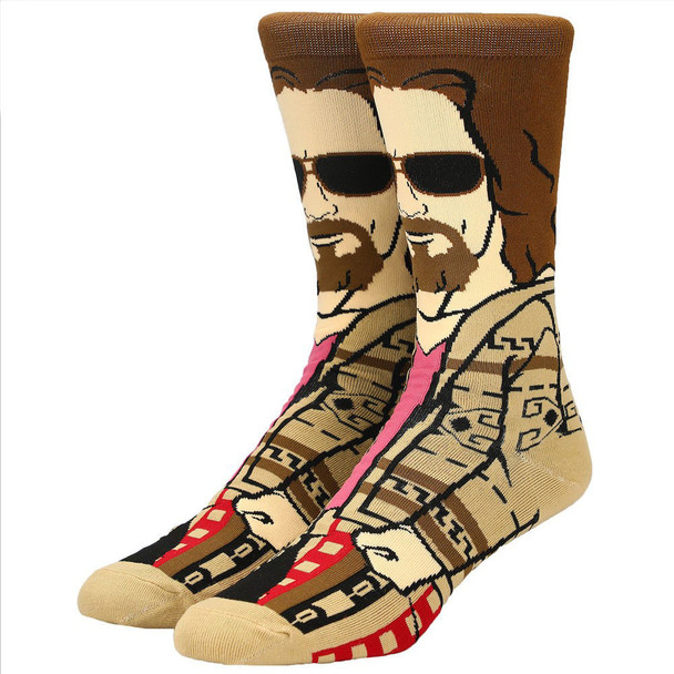 The Big Lebowski The Dude 360 Character Mens Crew Socks