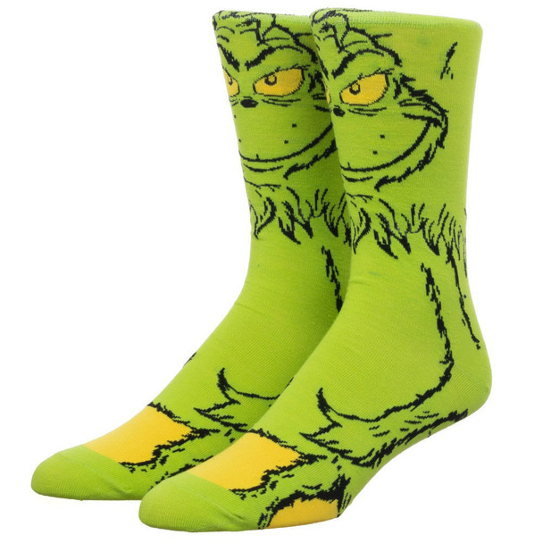Dr. Seuss The Grinch 360 Character Crew Socks