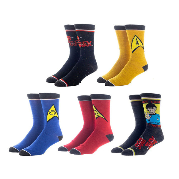 Star Trek 5 Pair Crew Socks