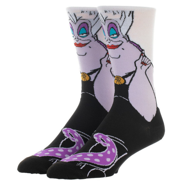 Disney Villains Ursula 360 Character Crew Socks