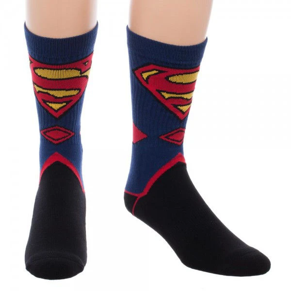 DC Comics Superman Suit Up Crew Socks