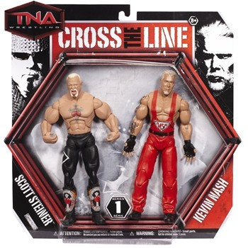 TNA Wrestling Cross the Line Series 1 Action Figure 2-Pack Scott Steiner & Kevin Nash