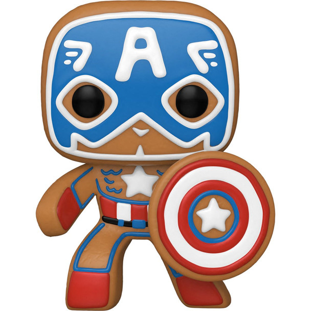 Funko Marvel Holiday Gingerbread Captain America Pop! Vinyl Figure