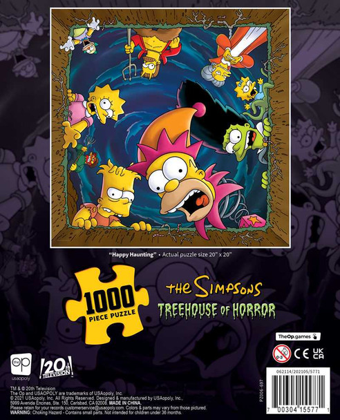 The Simpsons Treehouse of Horror Happy Haunting 1,000-Piece Puzzle