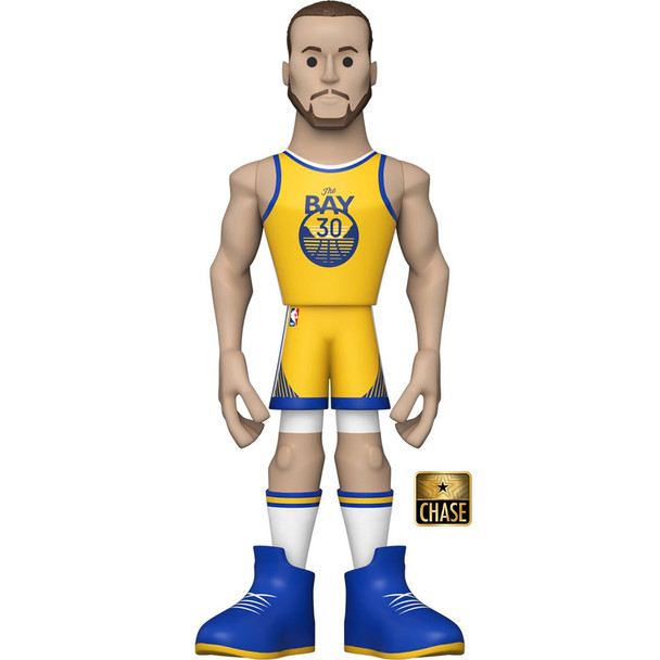 Funko NBA Warriors Stephen Curry (City Uniform) 5-Inch CHASE Vinyl Gold Figure