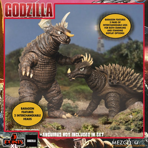 Mezco Toyz Godzilla: Destroy All Monsters (1968) 5 Points XL Round 2 Boxed Set