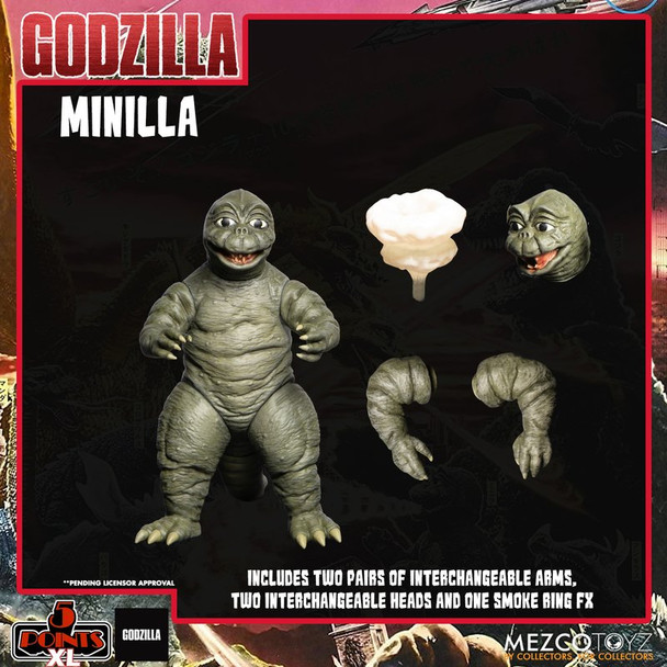 Mezco Toyz Godzilla: Destroy All Monsters (1968) 5 Points XL Round 2 Boxed Set