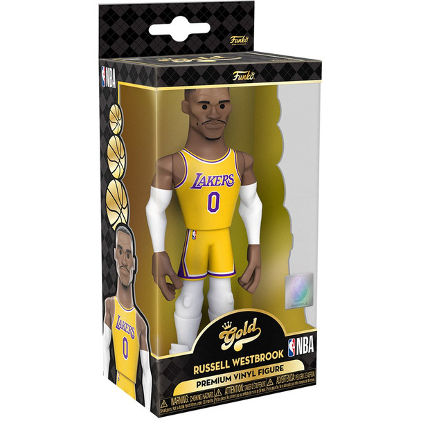 Funko NBA Lakers Russell Westbrook (City Edition 2021) 5-Inch Vinyl Gold