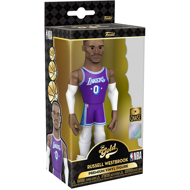 Funko NBA Lakers Russell Westbrook (City Edition 2021) 5-Inch CHASE Vinyl Gold