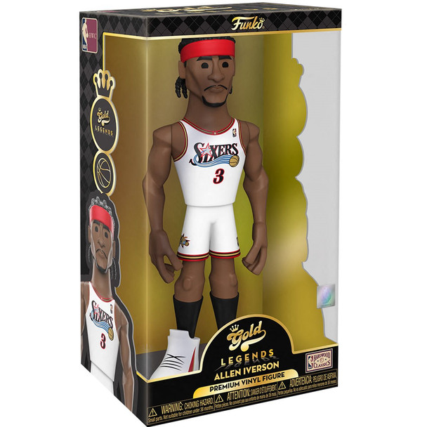 Funko NBA Legends 76ers Allen Iverson 12-Inch Vinyl Gold Figure