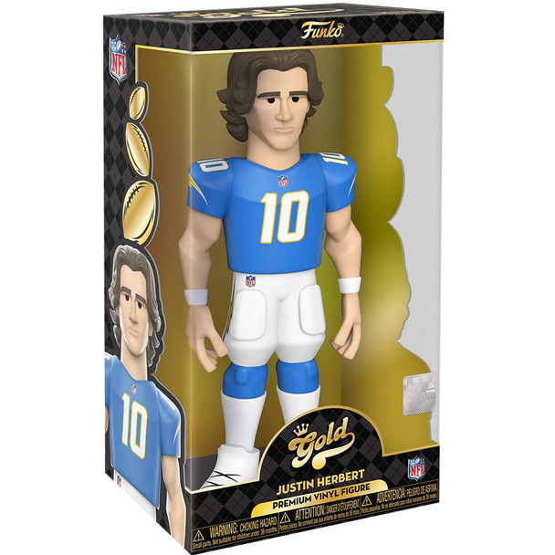 Funko NFL Los Angeles Chargers Justin Herbert 12-Inch Vinyl Gold Figure