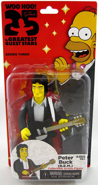 NECA Simpsons 25th Anniversary 5-Inch Series 3 - Peter Buck (R.E.M.) Action Figure