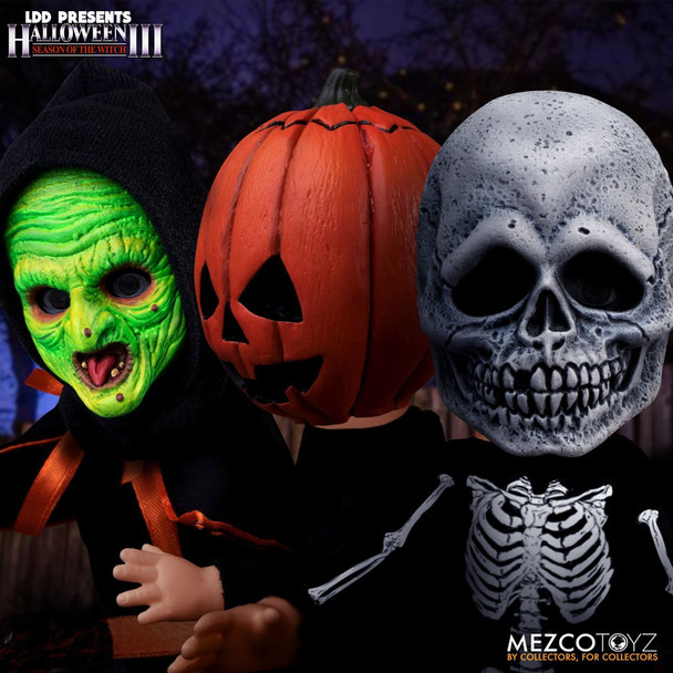 Mezco LDD Presents Halloween III Season of the Witch Trick-or-Treaters Boxed Set