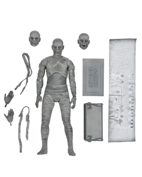 NECA Universal Monsters Ultimate Mummy Black and White Version 7-Inch Scale Action Figure