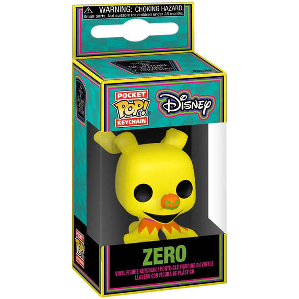 Funko The Nightmare Before Christmas Zero Blacklight Pocket Pop! Key Chain