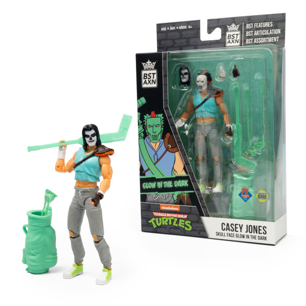 Teenage Mutant Ninja Turtles Casey Jones Skull Face Glow-in