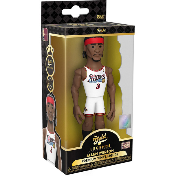 Funko NBA Legends 76ers Allen Iverson 5-Inch Vinyl Gold Figure