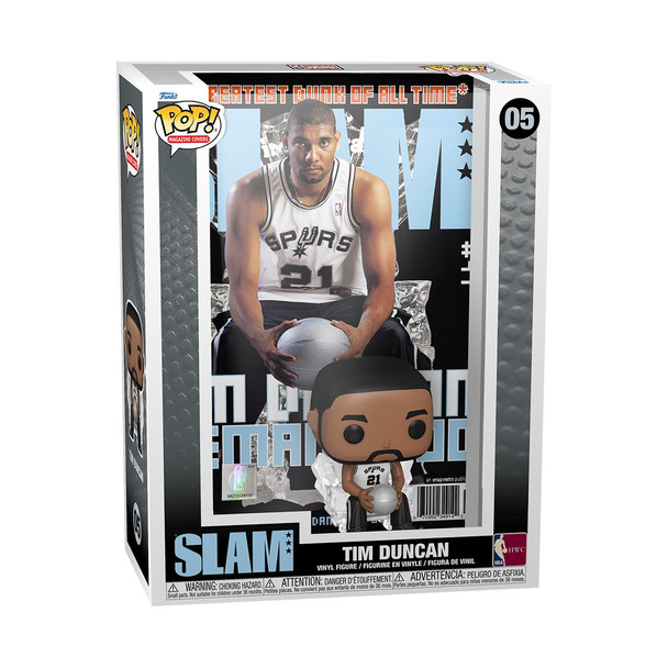 Funko NBA SLAM Tim Duncan Pop! Cover Figure with Case