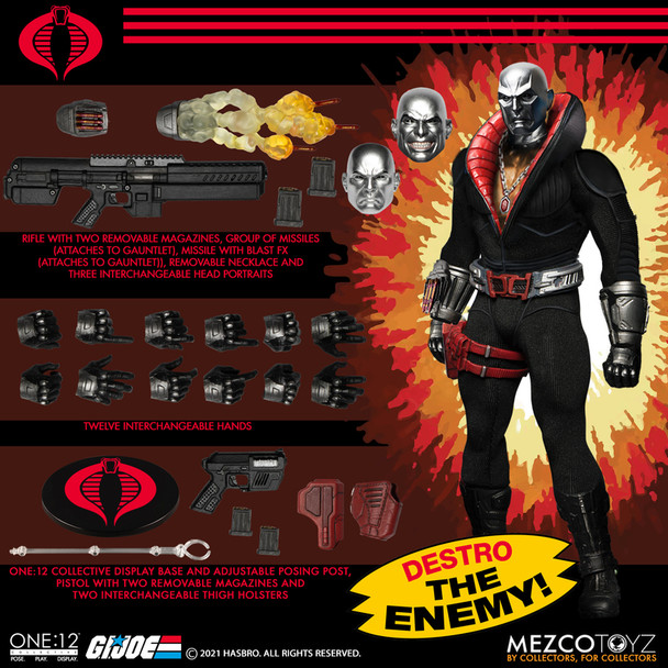 Mezco Toyz G.I. Joe Destro One:12 Collective Action Figure