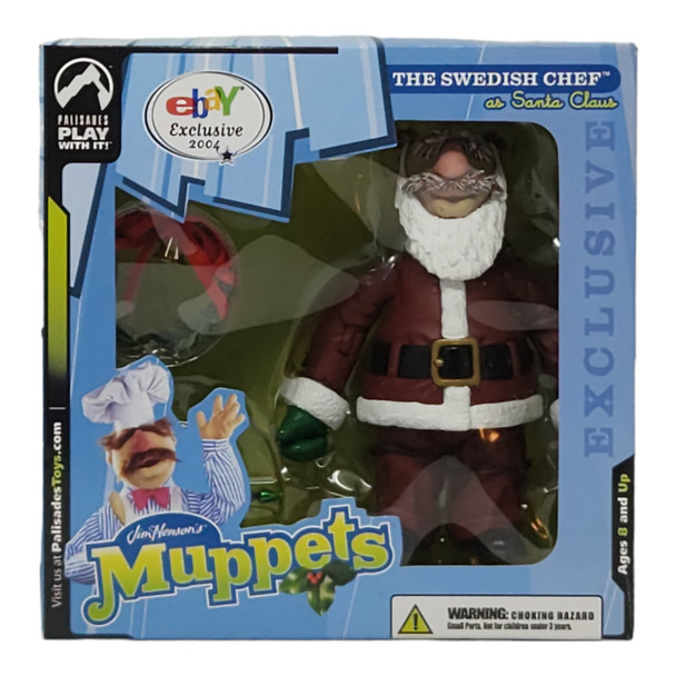 Rare 2004 Exclusive Palisades Muppets Santa Swedish Chef Figurine - Limited Edition Collectible