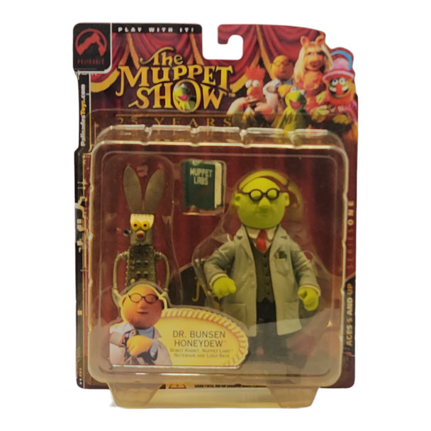 Palisades Muppets Series 1 Dr. Bunsen Honeydew Action Figure - Lab Genius Collectible (Not Mint)