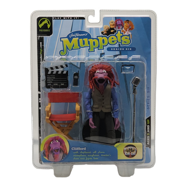 Palisades Muppets Series 6 Clifford Action Figure - Collectible Rock 'n' Roll Dog