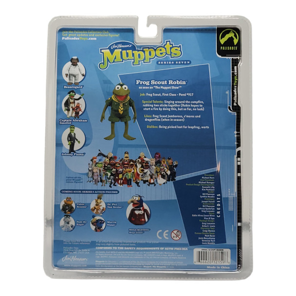 Palisades Muppets Series 7 Frog Scout Robin Action Figure - Collectible Adventure-Ready Frog
