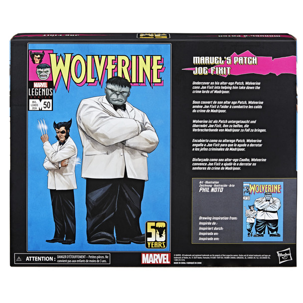 Hasbro Marvel Legends Wolverine 50th Anniversary Patch and Joe Fixit Action Figure Set 2-Pack