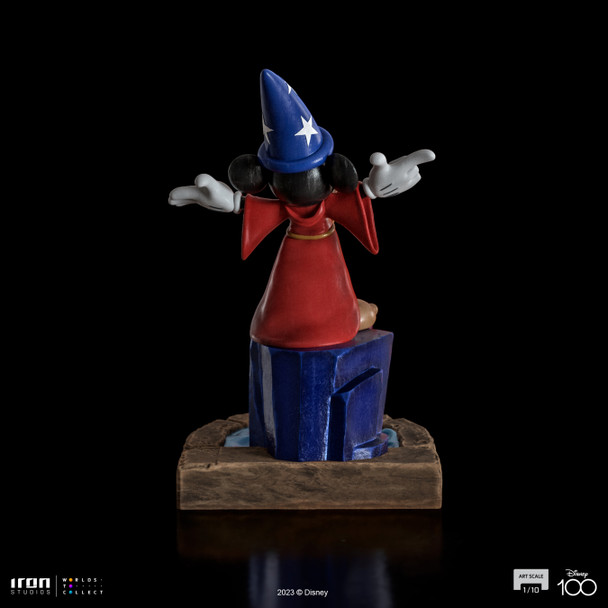 Iron Studios Disney 100 Fantasia Sorcerer's Apprentice Mickey Limited Edition Art Scale 1/10 Statue