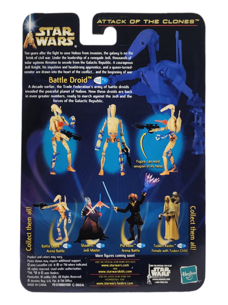 Hasbro Star Wars Attack Of The Clones Battle Droid Action Figure