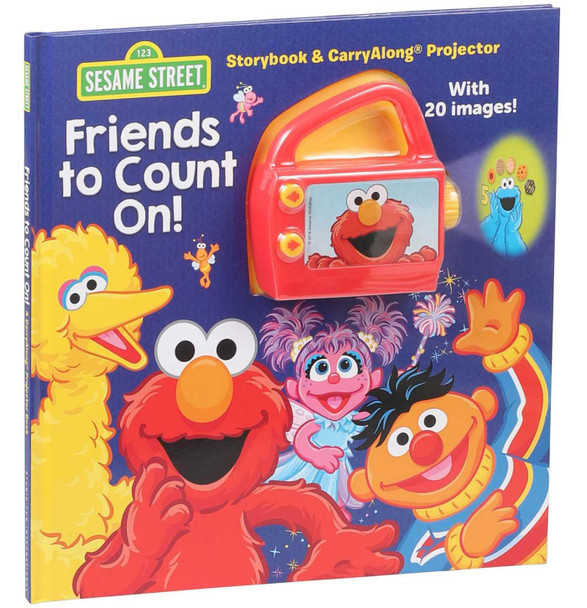 Sesame Street Friends to Count On! Storybook & CarryAlong Projector (Hardcover)