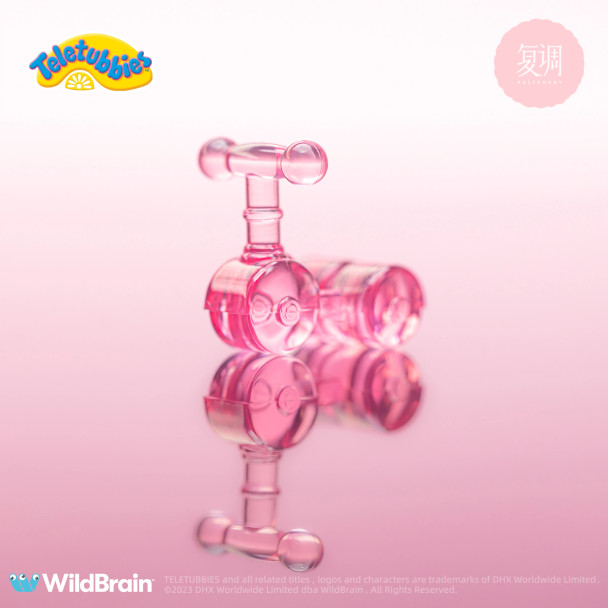 Polyphony Teletubbies Po Flocked 3.5 Inch Figure with Glow-in-the-Dark Scooter