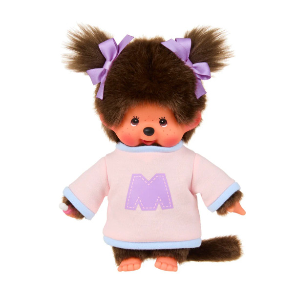 Monchhichi Girl Bi-Color Sweater Plush Doll