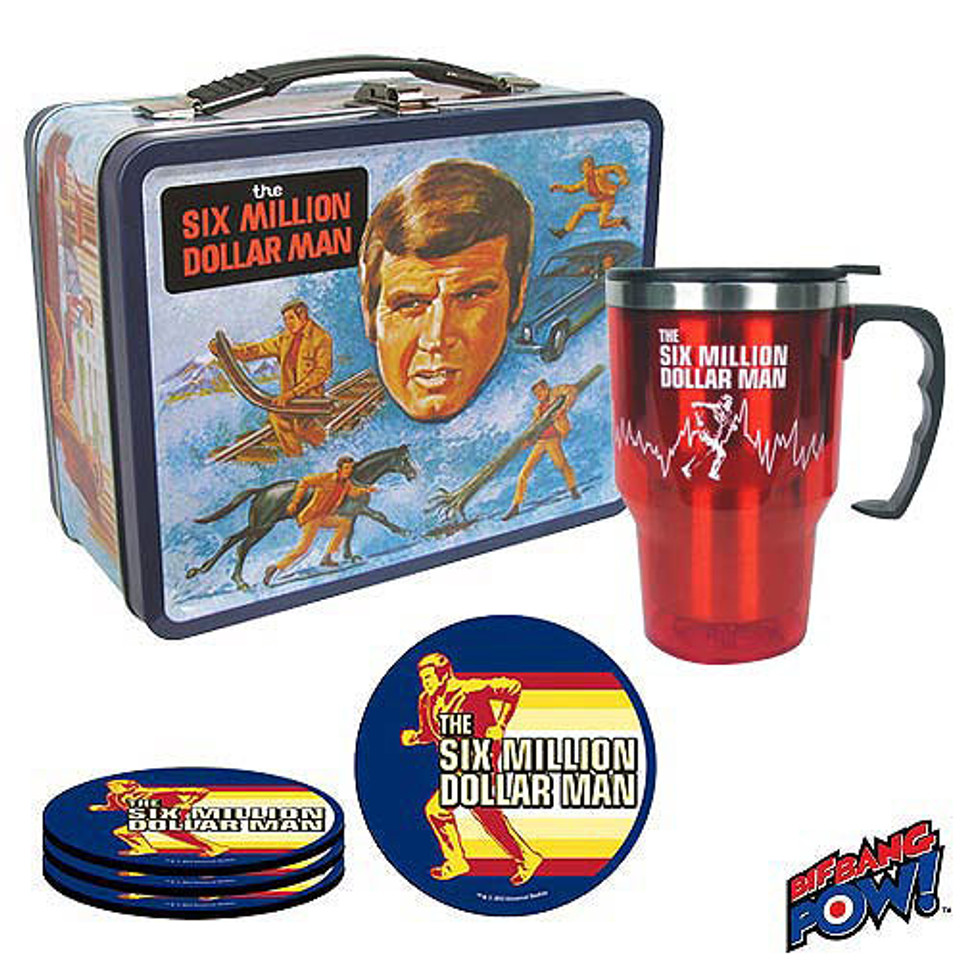 The Six Million Dollar Man Retro Tin Tote Gift Set - SDCC Convention Exclusive